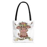 I Love Moo Small Tote - Merch